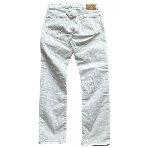 Polo Ralph Lauren The Varick Slim Straight White Jeans 30 X 30 - Picture 4 of 12